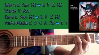 Los Cretinos Desleales  M4rihu4na TutorialAcordesCover Guitarra [upl. by Anialad]