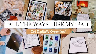 10 WAYS I USE MY IPAD PRO  Best iPad Apps For Productivity and Organization [upl. by Civ]