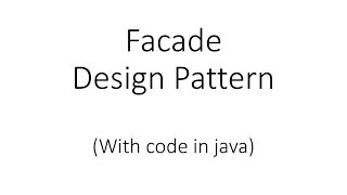 Facade Design Pattern in Java [upl. by Modla721]