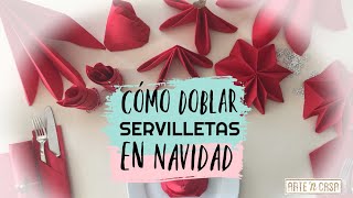 Cómo doblar servilletas en Navidad  Ideas DIY para decorar tu mesa [upl. by Araes]