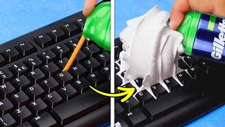 33 HANDY EVERYDAY LIFE HACKS  Genius DIY Ideas For Cleaning Organization Glue Gun And Slime [upl. by Weathers]