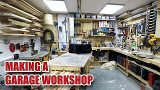 Timelapse in 12 mins  making my GARAGE WORKSHOP [upl. by Aizitel]