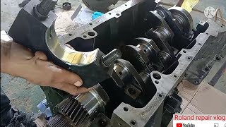 How to install Crankshaft amp piston perkins [upl. by Ellicul]