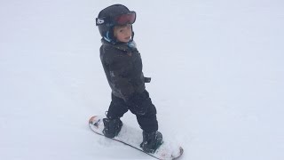 Teaching Children To Snowboard Part 1 [upl. by Onaicnop]