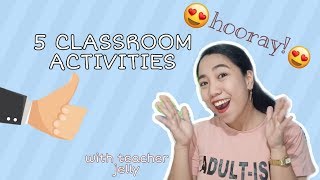 5 ENGAGING CLASSROOM ACTIVITIES  FILIPINO TEACHERS  TAGALOG [upl. by Dorthea120]