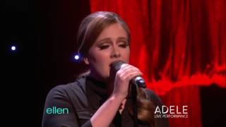 Adele  Someone Like You Live at The Ellen Show [upl. by Natica]