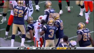 CFL BC 35 Winnipeg 47 October 11 2010 [upl. by Jerold]