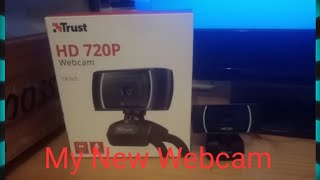 My New Webcam  Trust 720p Webcam [upl. by Anerat]