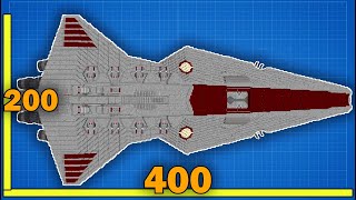 400 BLOCK LONG Venator Star Destroyer Built in Minecraft [upl. by Huberman]