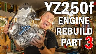 YAMAHA YZ250f ENGINE REBUILDING PART 3 ASSEMBLY RELAXING [upl. by Lachish]