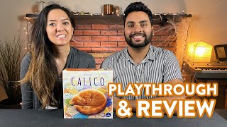 Calico Board Game  Playthrough amp Review [upl. by Elimaj722]