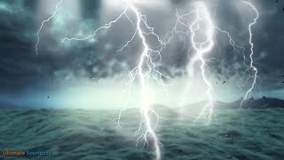 🎧 Thunderstorm at Sea with Heavy Rain  Rainstorm Sounds for Sleeping amp RelaxationUltizzz day21 [upl. by Elynad824]