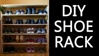 DIY SHOE RACK PALLET WOOD [upl. by Stets124]