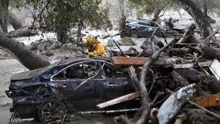 RAW Video shows moment mudslide hits California home [upl. by Demodena227]