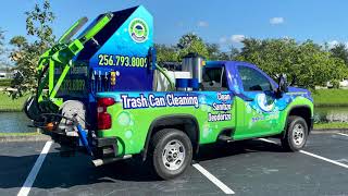 Trash can Cleaning Truck  Sparkling Bins [upl. by Conover]