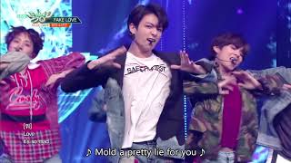 BTS 방탄소년단  FAKE LOVE Music Bank HOT STAGE  20180608 [upl. by Reste313]