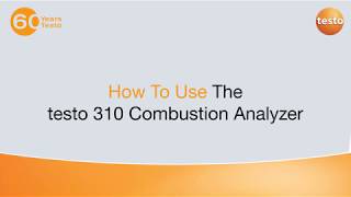 How To Use the testo 310 Combustion Analyzer [upl. by Silvan]