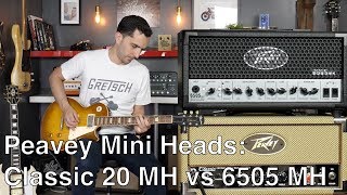 Peavey Mini Heads Series Classic 20 MH vs 6505 MH  Amp demo [upl. by Thurman]