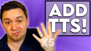 💬 5Ways to Add TextToSpeech TTS to Your Stream  Tutorial [upl. by Adnuhser287]