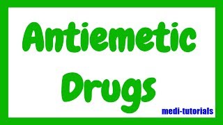 Antiemetic Drugs  Medi Tutorials [upl. by Spieler]