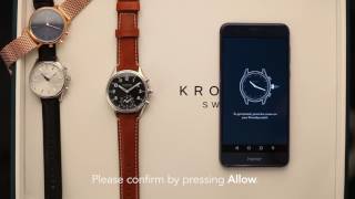 How to connect your Kronaby watch using Android [upl. by Annahtur]