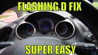 HOW TO FIX FLASHING D HONDA FIT [upl. by Fayre314]