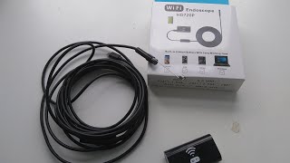 Review of WiFi endoscope HD720P [upl. by Inaffyt384]