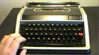 1963 Olivetti Lettera 33 Manual Typewriter [upl. by Rraval]