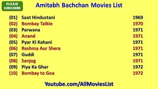 Amitabh Bachchan Movies List [upl. by Winne]