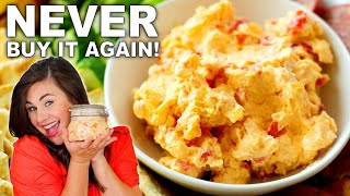 Homemade In Less Than 10 Minutes  The BEST Pimento Cheese Recipe [upl. by Inacana290]