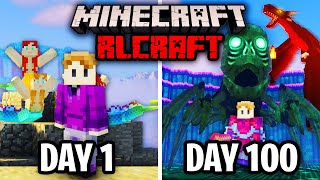 I Spent 100 Days in RLCraft amp Beat The Hardest Boss [upl. by Enert]