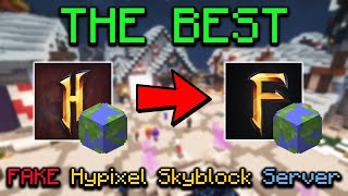 The Best FAKE Hypixel Skyblock Server [upl. by Allekim42]