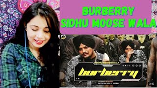 Burberry Official Video Sidhu Moose Wala  Reaction  Moosetape  The Kidd  Teji Sandhu [upl. by Aileon]