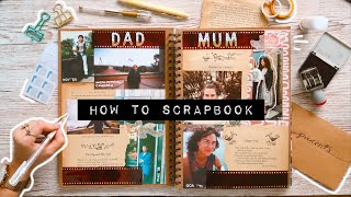 HOW TO SCRAPBOOK  diy journal ideas [upl. by Courcy]