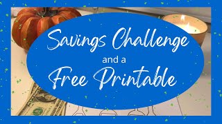 Savings Challenge  Free Printable [upl. by Calabrese]