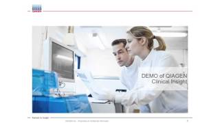 QIAGEN Clinical Insight Overview and Demonstration [upl. by Eppie]