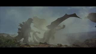 Ghidorah the ThreeHeaded Monster 1965 In the Heat of Battle clip  Classic Japanese Monsters [upl. by Oribella]