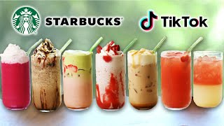 I Tried To Recreate Viral TikTok Starbucks Drinks • Tasty [upl. by Allebram239]