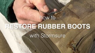 How To Restore Rubber Boots With Stormsure  Easy Restoration Process [upl. by Carmena985]