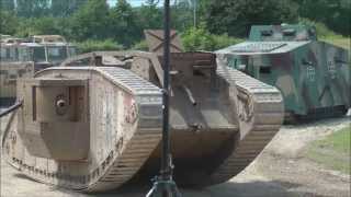 German and British WW1 tanks in action [upl. by Ldnek533]