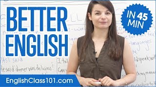 Learn English in 45 Minutes  ALL the Grammar Basics You Need [upl. by Oht]