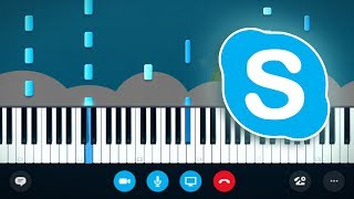 How to Play the Skype Ringtone  Piano Tutorial [upl. by Nnylahs77]