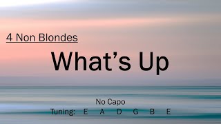 Whats Up  4 Non Blondes  Chords and Lyrics [upl. by Armmat]