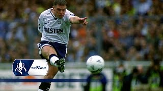 Gazzas unstoppable FA Cup freekick against Arsenal  From The Archive [upl. by Ronyam909]