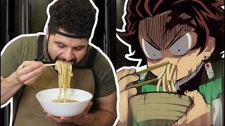 How to Make Udon From Demon Slayer  Foodie Friday [upl. by Akciret]