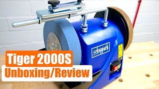 Unboxing  Review  Nassschleifer Scheppach Tiger 2000S  TEST [upl. by Jardena]