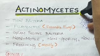 Actinomycetes  Micribiology  Handwritten notes [upl. by Janelle]