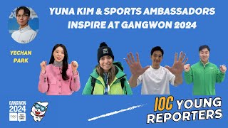 YUNA KIM amp Sports Ambassadors Messages to Young Athletes at Gangwon 2024 [upl. by Llehsam233]