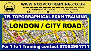 CITY ROUTE TFL TOPOGRAPHICAL SKILLS 2024 PCO LICENCE [upl. by Ahsin]