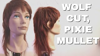 WOLF CUT MULLET HAIR TUTORIAL [upl. by Pirozzo300]